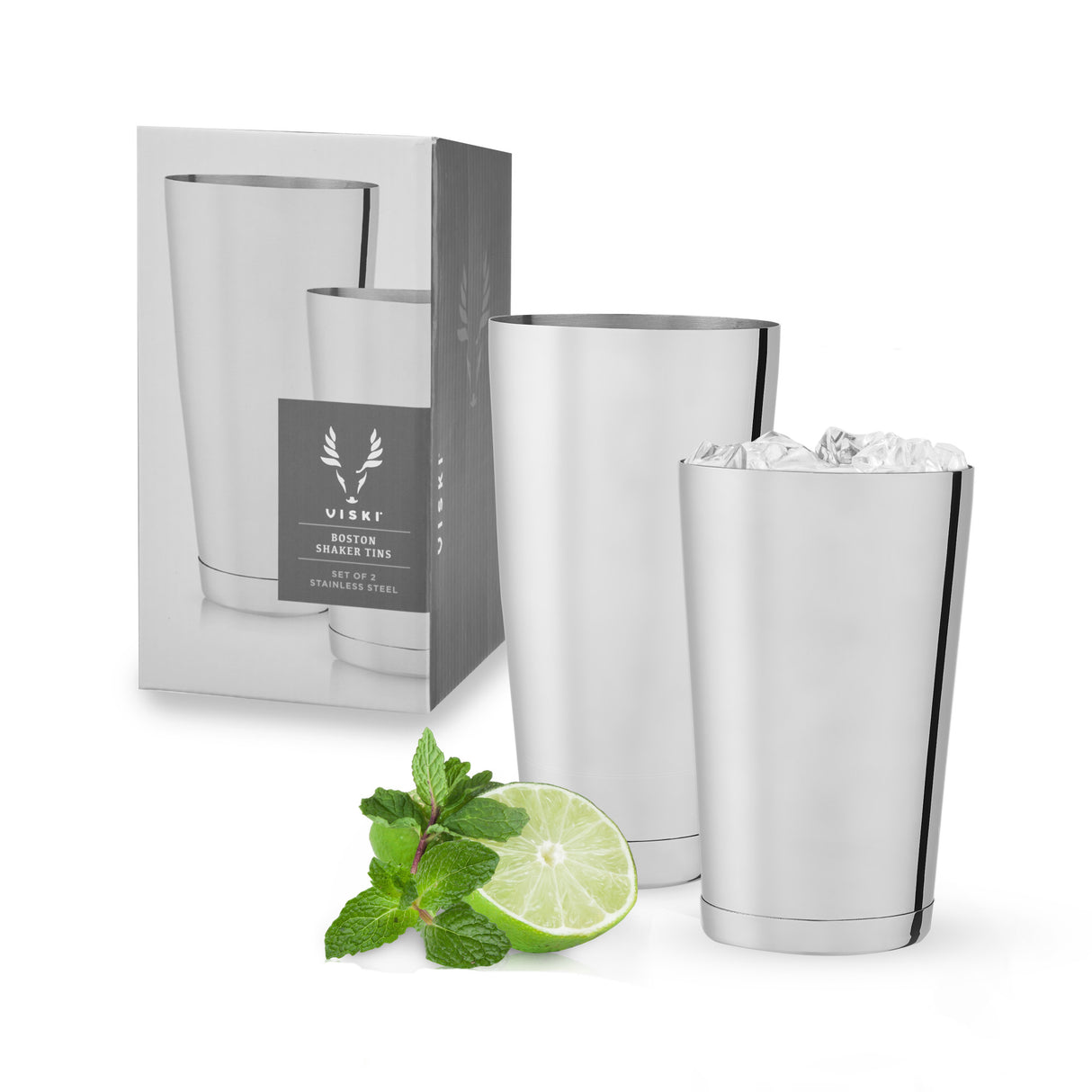 2-piece-harrison-shaker-tin-set-in-stainless-steel-viski®-Cocktail-Shakers-&-Tools