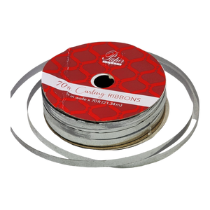 1/8 Inch Curling Ribbon - 70 Feet Long - Silver