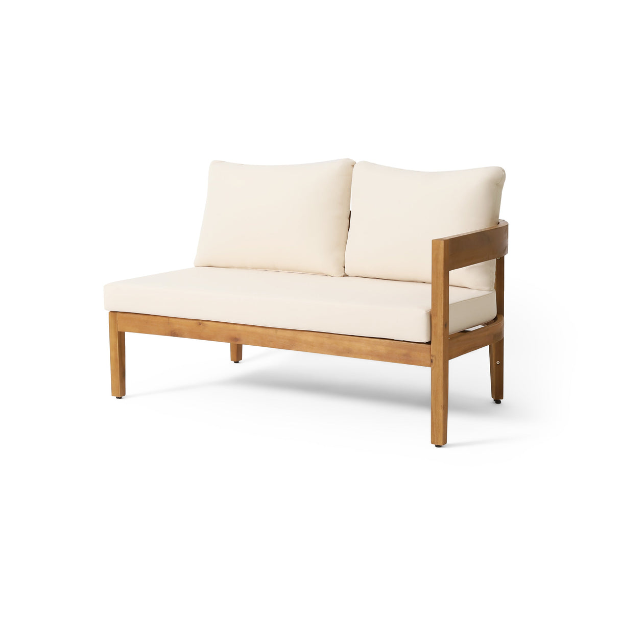 Brooklyn 3-Pieces Patio Conversation Set, Teak+Beige