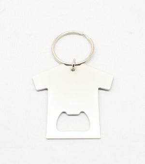 Tie-Dye T-shirt Bottle Opener Keychain