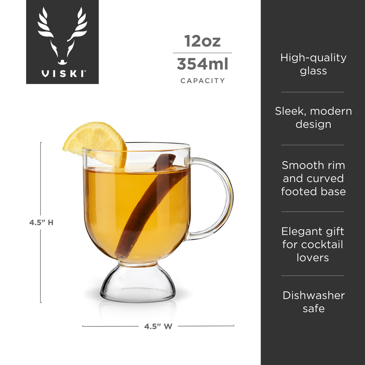 Raye hot toddy glasses viski®