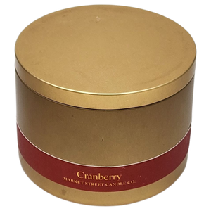 Cranberry Travel Tin Candle – 8 oz
