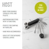 Bar10der 10 in 1 tool in black by host®