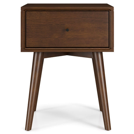 Valor Solid Wood Nightstand with Tapered Legs - Nightstands