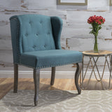 Valsa Upholstered Accent Chair with Nailhead Trim and Wing Back - Accent Chairs