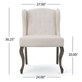 Valsa Upholstered Accent Chair with Nailhead Trim and Wing Back - Accent Chairs