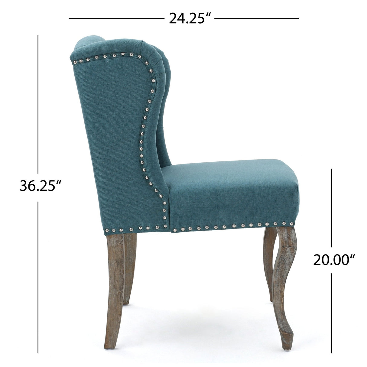 Valsa Upholstered Accent Chair with Nailhead Trim and Wing Back - Accent Chairs