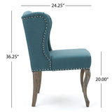 Valsa Upholstered Accent Chair with Nailhead Trim and Wing Back - Accent Chairs