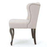 Valsa Upholstered Accent Chair with Nailhead Trim and Wing Back - Accent Chairs