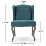 Valsa Upholstered Accent Chair with Nailhead Trim and Wing Back - Accent Chairs