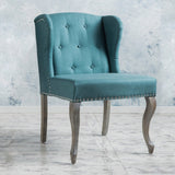 Valsa Upholstered Accent Chair with Nailhead Trim and Wing Back - Accent Chairs