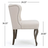 Valsa Upholstered Accent Chair with Nailhead Trim and Wing Back - Accent Chairs