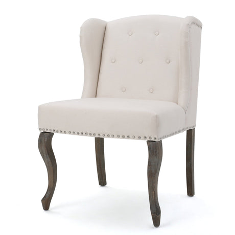 Valsa Upholstered Accent Chair with Nailhead Trim and Wing Back - Accent Chairs