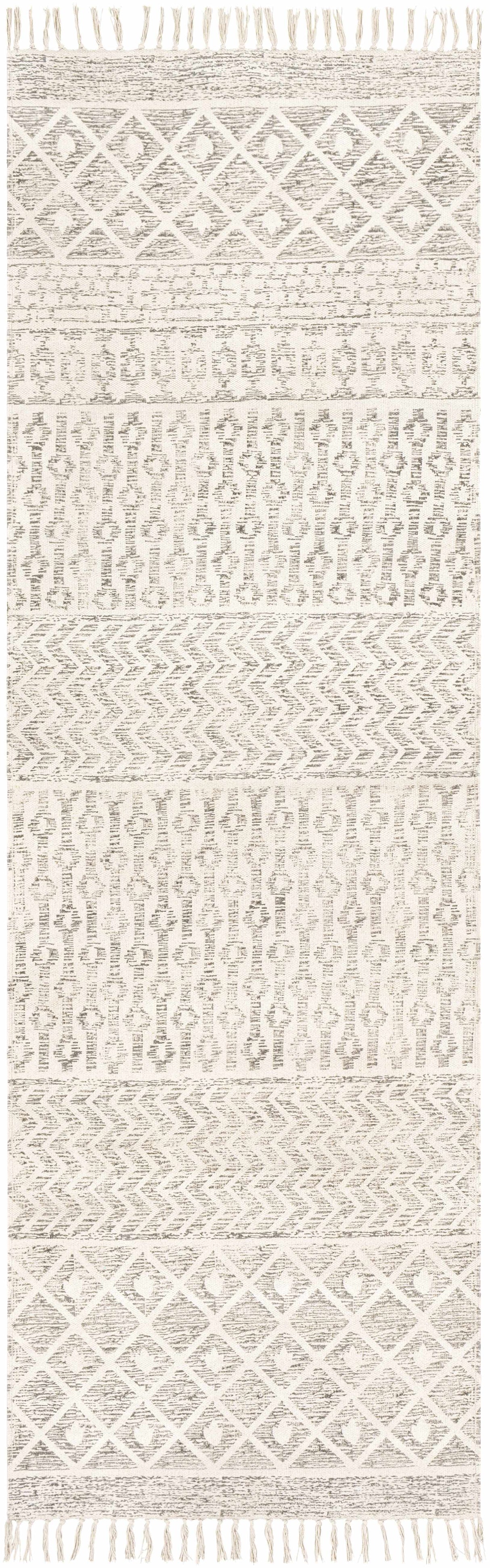 Valyermo Beige Hand Woven Cotton Rug