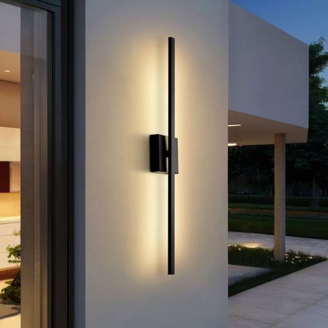 Vara modern minimalist indoor/outdoor metal 350 - degree rotatable dimmable integrated led wall sconce - Tuesday Morning - Outdoor Lighting