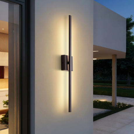 Vara modern minimalist indoor/outdoor metal 350 - degree rotatable dimmable integrated led wall sconce - Tuesday Morning - Outdoor Lighting