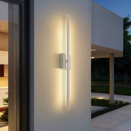 Vara modern minimalist indoor/outdoor metal 350 - degree rotatable dimmable integrated led wall sconce - Tuesday Morning - Outdoor Lighting