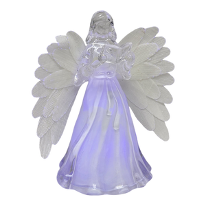 Lighted Acrylic Angel - Singing