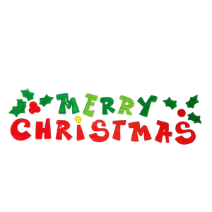 Wide Window Gel Clings - Merry Christmas Holly