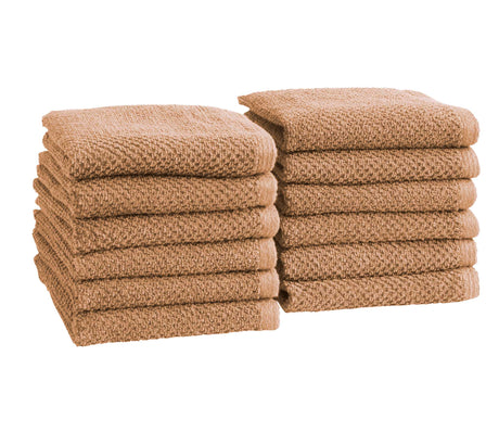 Cotton textured bath towel set - acacia collection