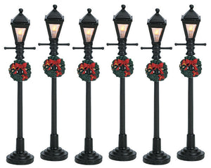Village Gas Lantern Street Lamp - Set of 6