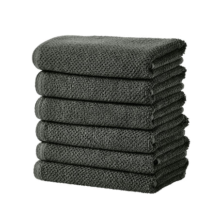 Cotton textured bath towel set - acacia collection