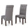 Veritas Upholstered Dining Chair with Button Tufted Back and Solid Wood Legs, Set of 2 - Dining Chairs