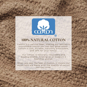 100% Cotton Waffle Weave Duvet Set - Mattea Collection