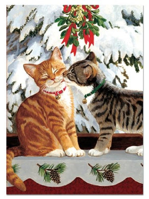 Embossed Notecards In Tin - Christmas Baubles