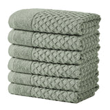 Cotton diamond waffle weave bath towel set - grayson collection