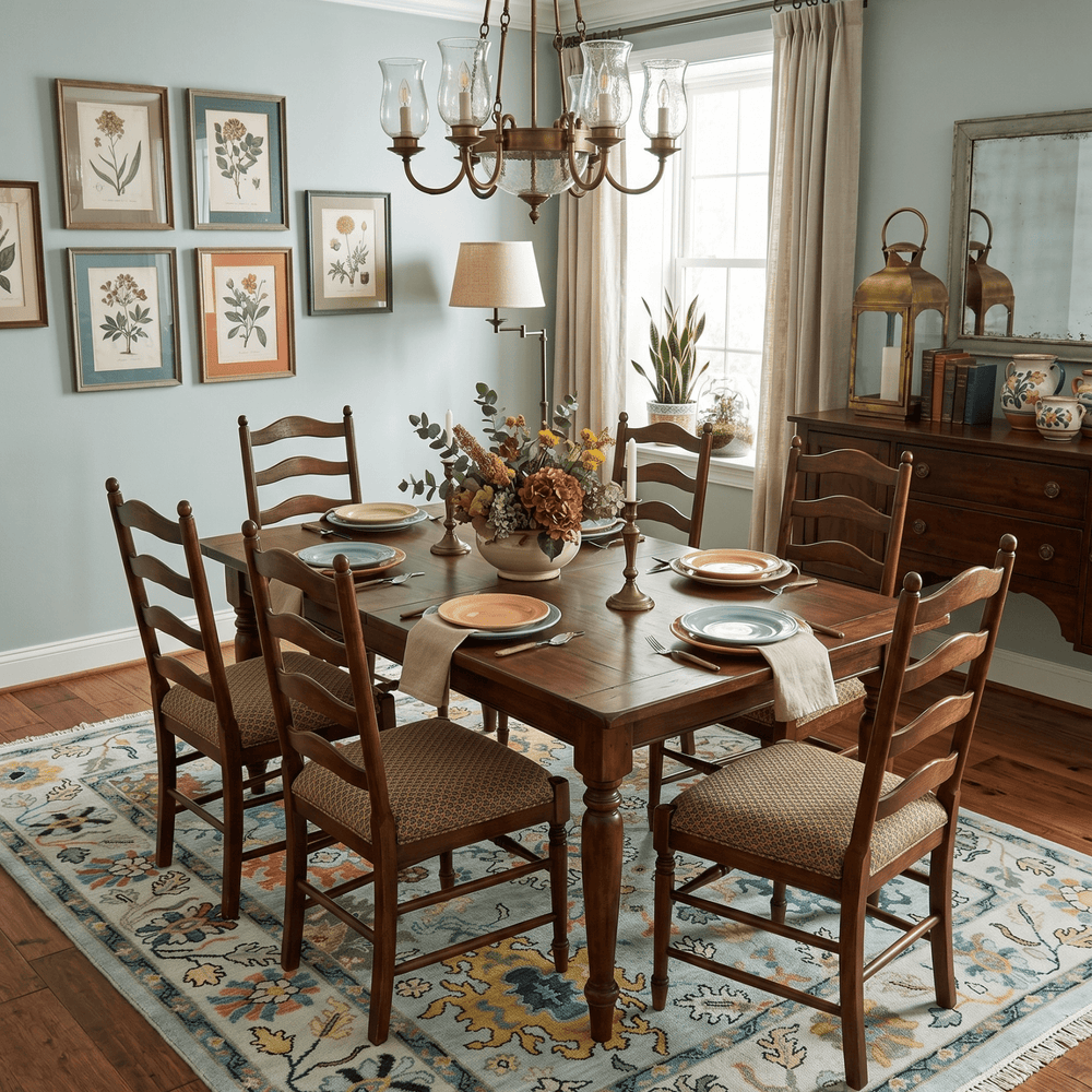 Vibrant Colorful Aqua, Ivory, Gold and Rust Hand Knotted Traditional Oushak Multi Size wool Area Rug