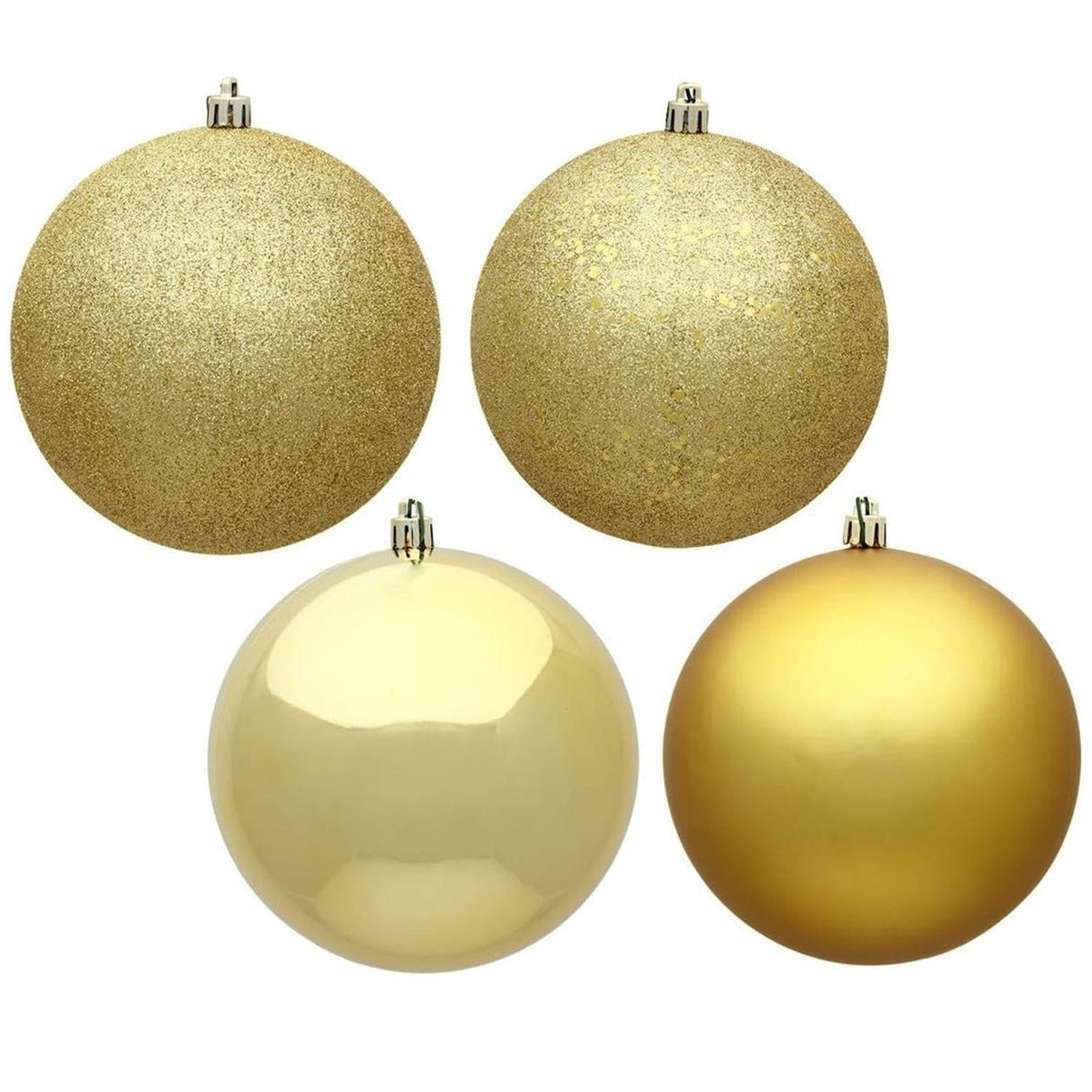 Gold 4-Finish Ball Ornament Assortment (Set of 20)