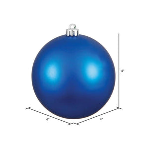Blue Matte Ball Christmas Tree Ornament (6 pack)