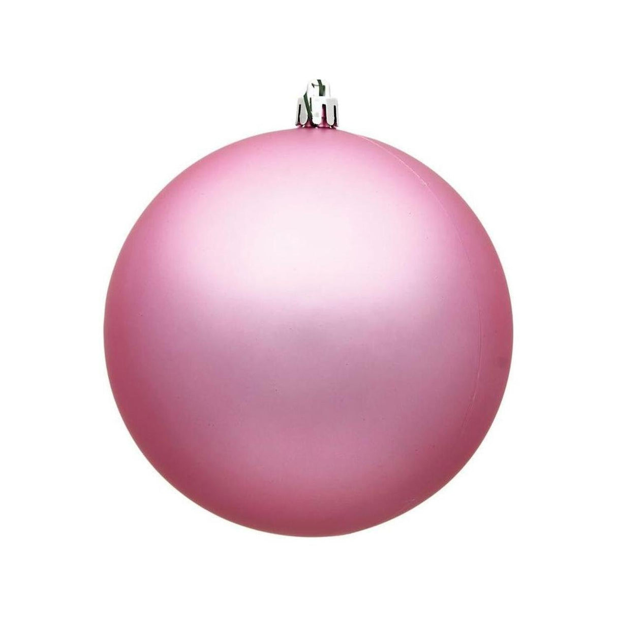 4" Pink Matte Ball Christmas Tree Ornament (6 pack)
