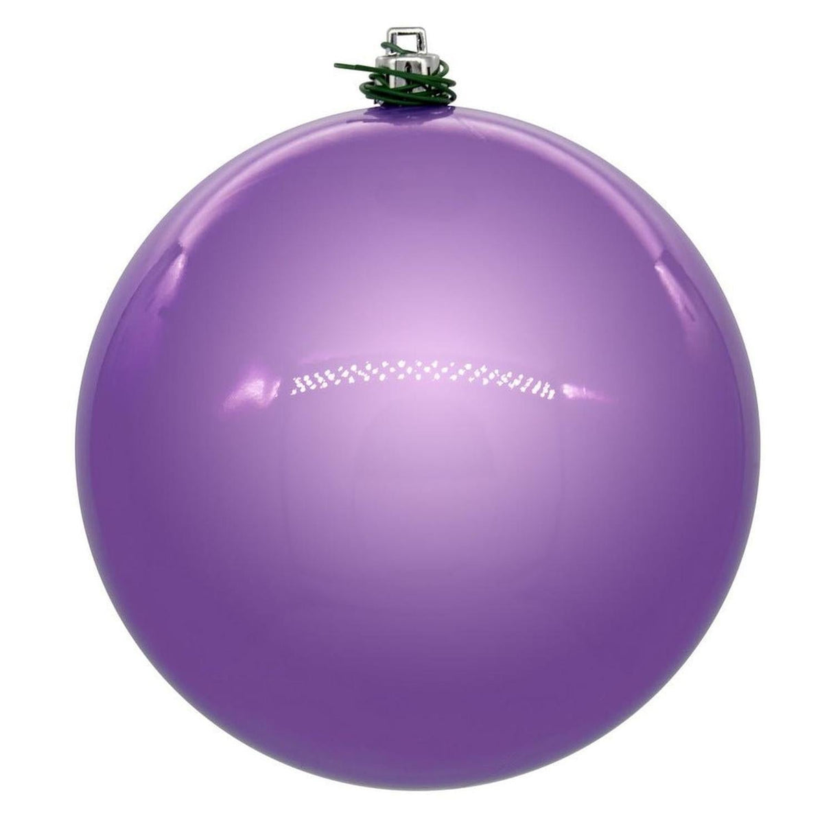 4.75in Lavender Pearl UV Drilled Ball Ornaments (4 pack)