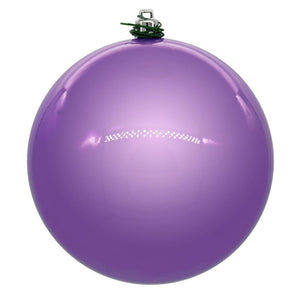 6in Lavender Pearl UV Drilled Ball Ornament (4 pack)