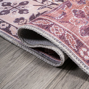 Victoria Ornate Persian All - Over Machine - Washable Area Rug - Tuesday Morning - Area Rugs