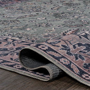 Victoria Ornate Persian All - Over Machine - Washable Area Rug - Tuesday Morning - Area Rugs