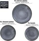 VIDA 12-Piece Porcelain Dinnerware Set