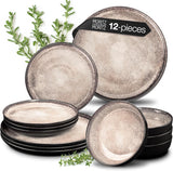 VIDA 12-Piece Porcelain Dinnerware Set