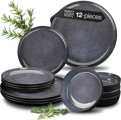 VIDA 12-Piece Porcelain Dinnerware Set