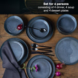 VIDA 12-Piece Porcelain Dinnerware Set