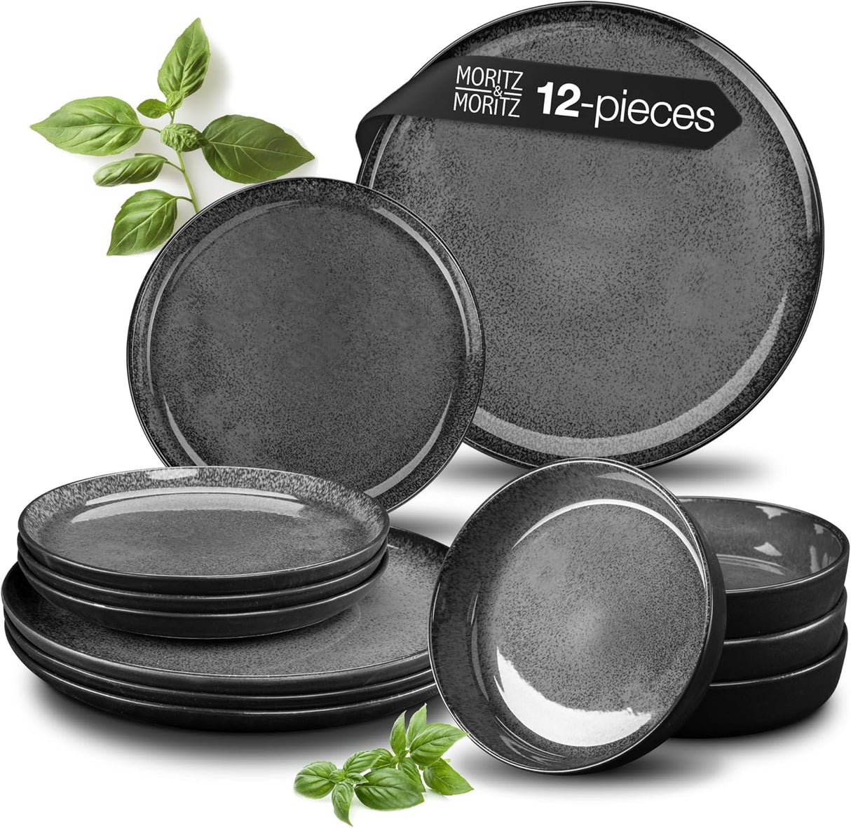 VIDA 12-Piece Porcelain Dinnerware Set
