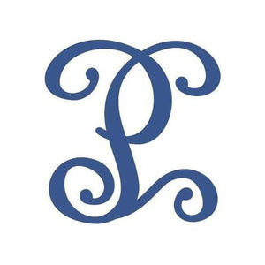 Vine Monogram Script Letter - Unfinished Wood