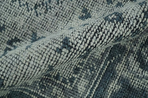 Vintage Style Distressed Traditional Hand Knotted Serapi Silver and Gray Multi Size Area Rug