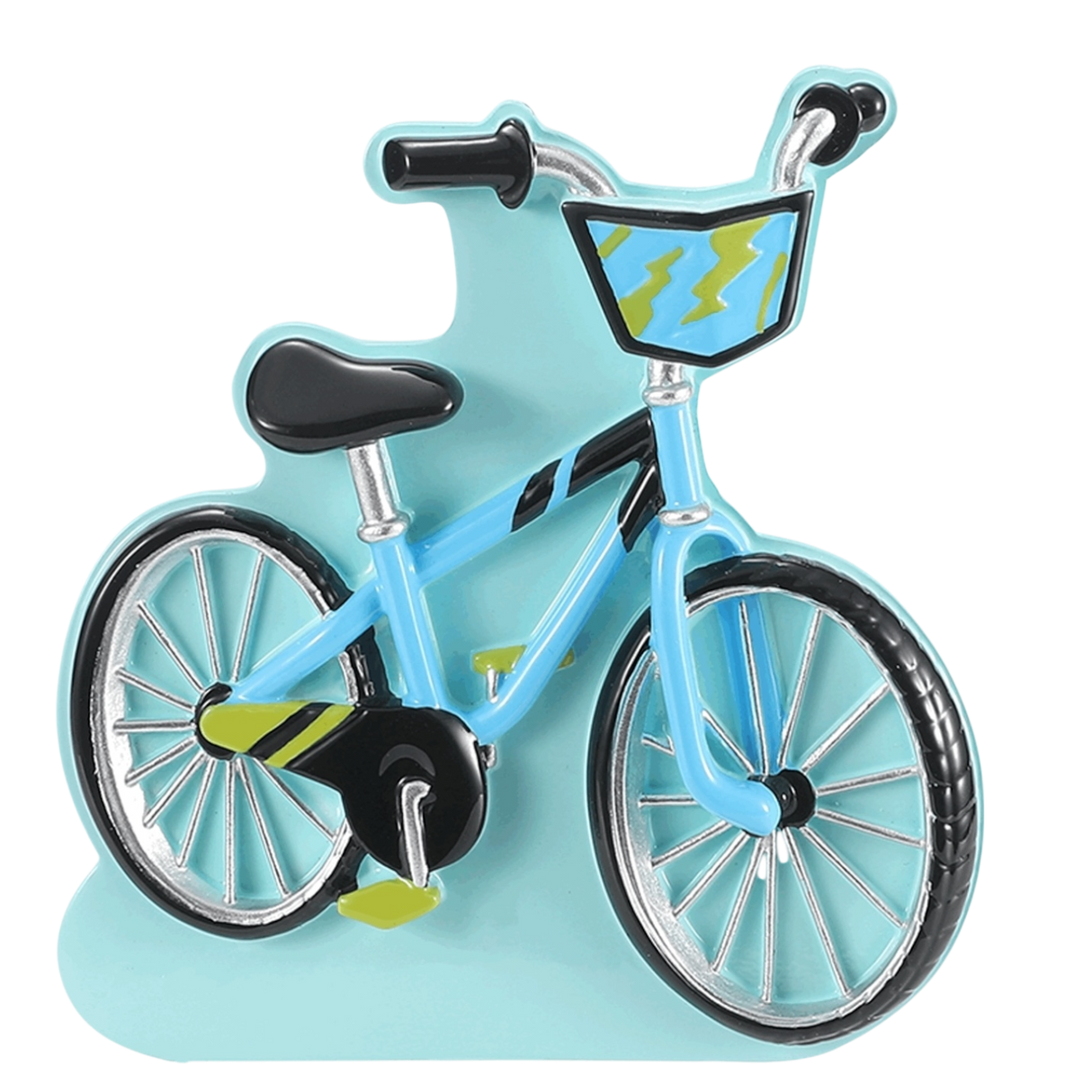 First Bike Blue Child Ornament