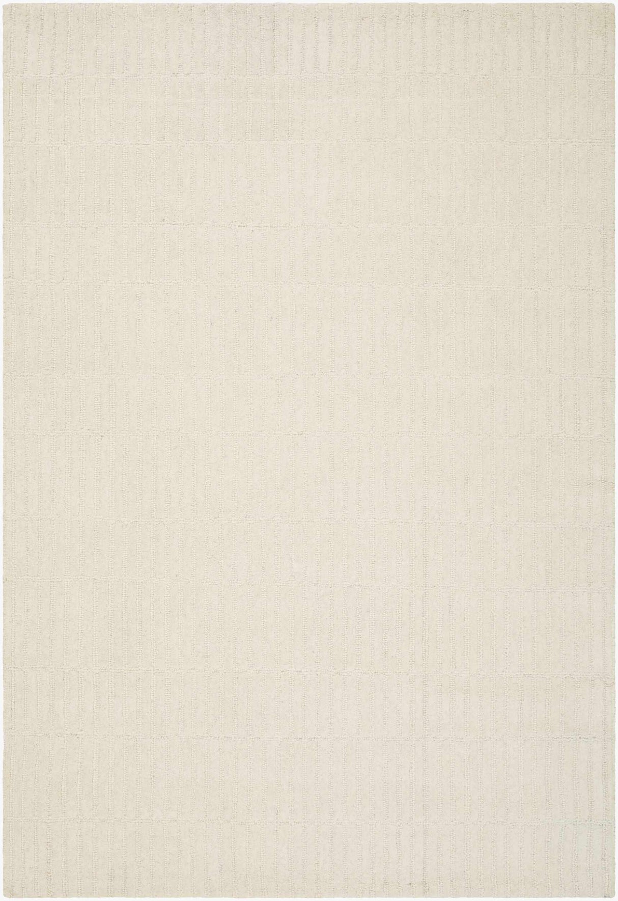 Finial Beige Wool Area Rug
