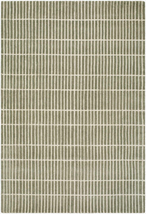 Finial Olive Wool Area Rug