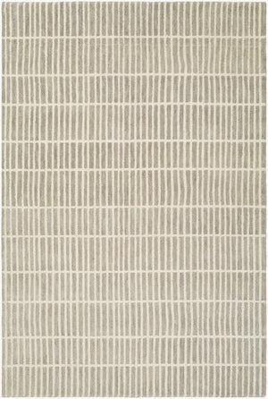 Finial Gray Wool Area Rug