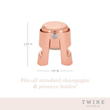 Copper champagne stopper by twine®